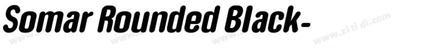 Somar Rounded Black字体转换